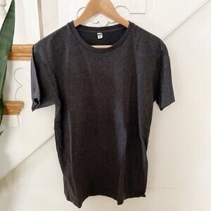 Uniqlo Charcoal gray heather short sleeves tee sz Small